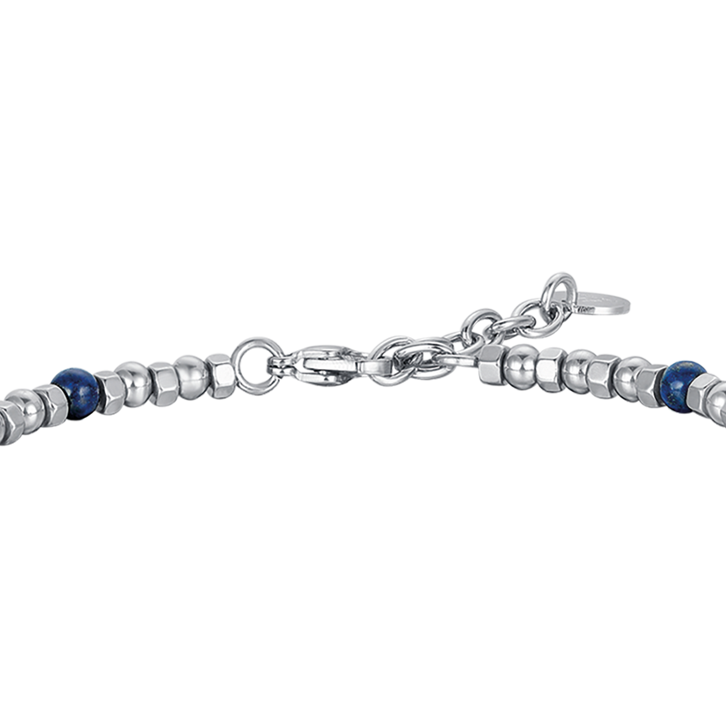 BRACELET POUR HOMME EN ACIER AVEC LAPIS ET ÉTOILE
