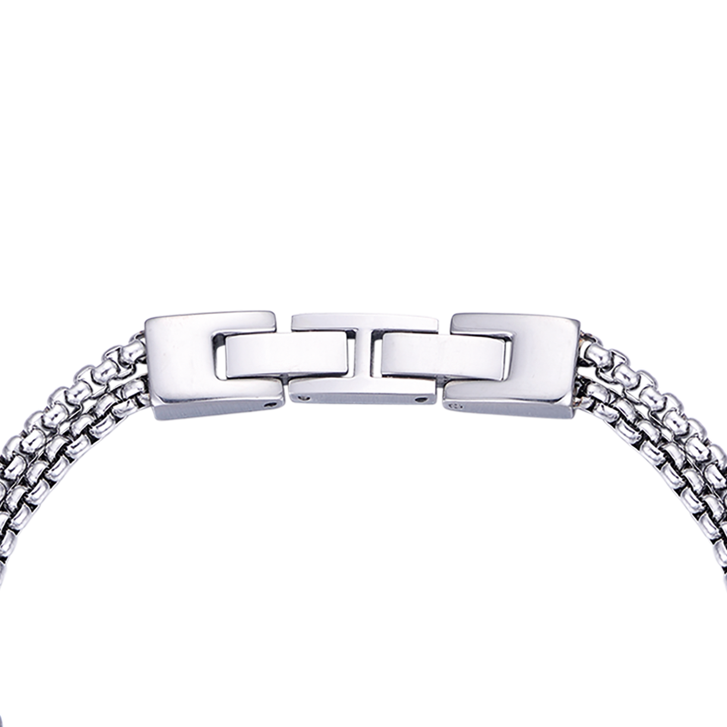 BRACELET POUR HOMME EN ACIER AVEC ÉLÉMENTS IP NOIRS ET ROSE DES VENTS