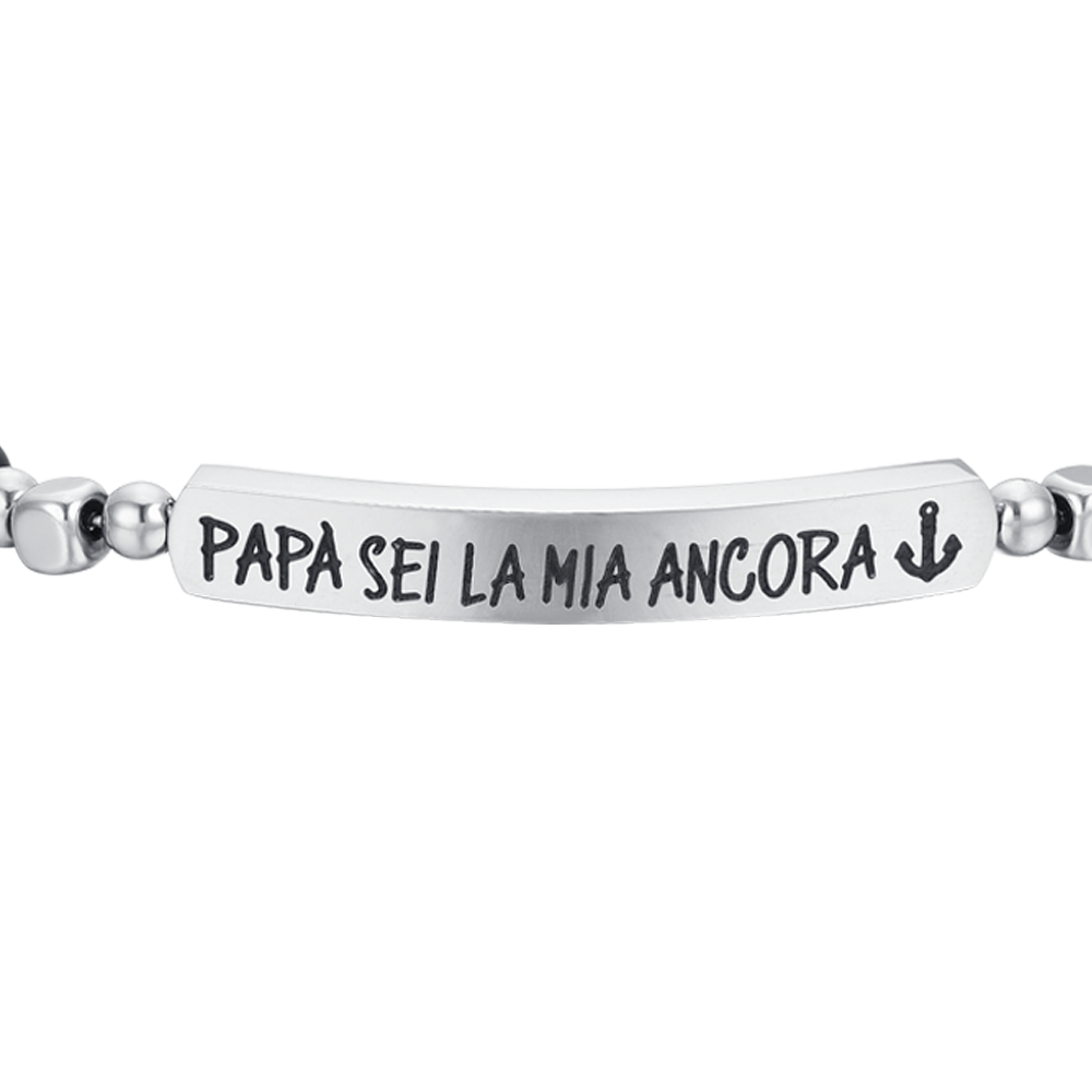 BRACELET HOMME EN ACIER DADDY YOU ARE MY ANCHOR