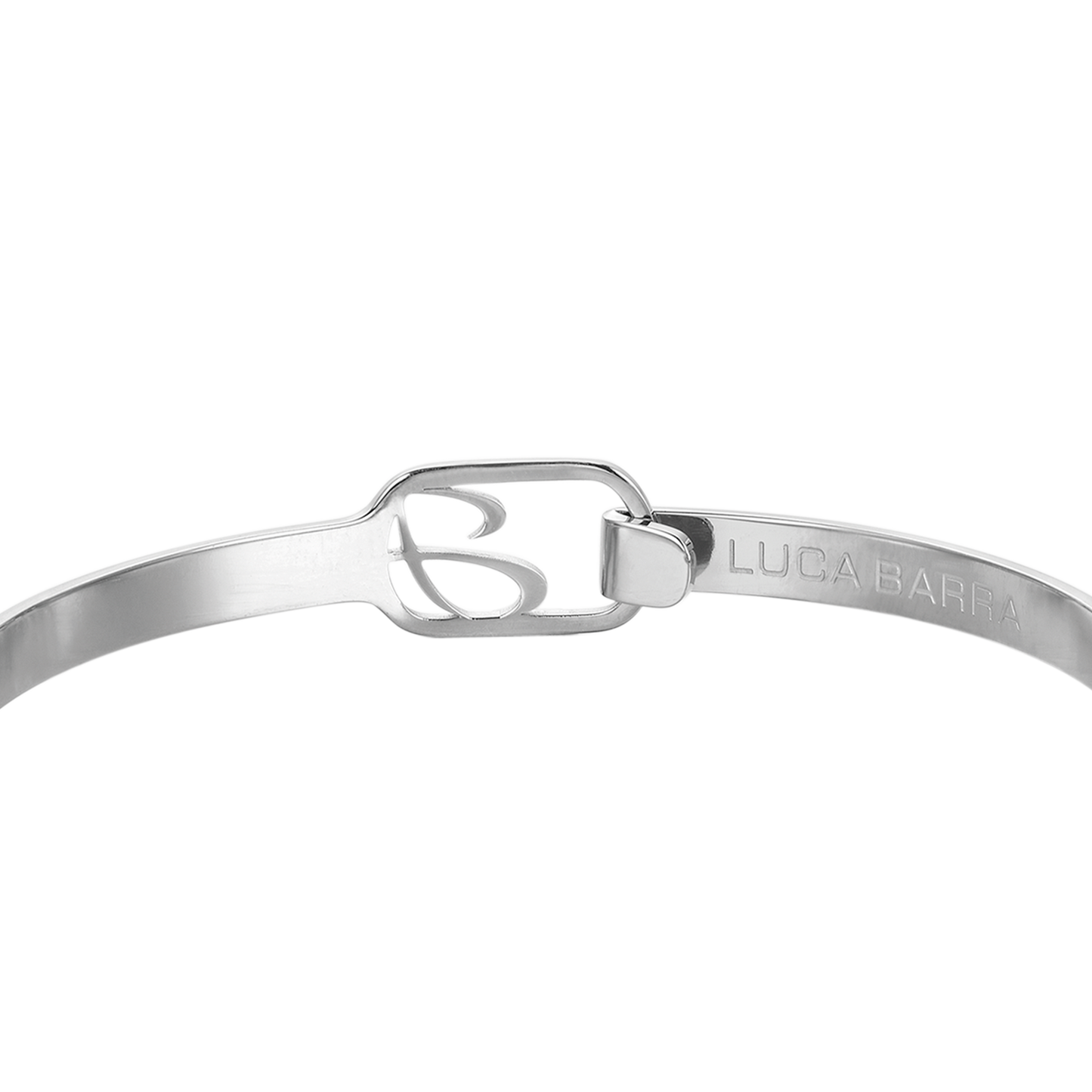 BRACELET RIGIDE EN ACIER "NE LAISSEZ PAS L'ESPOIR ÊTRE VOLÉ".