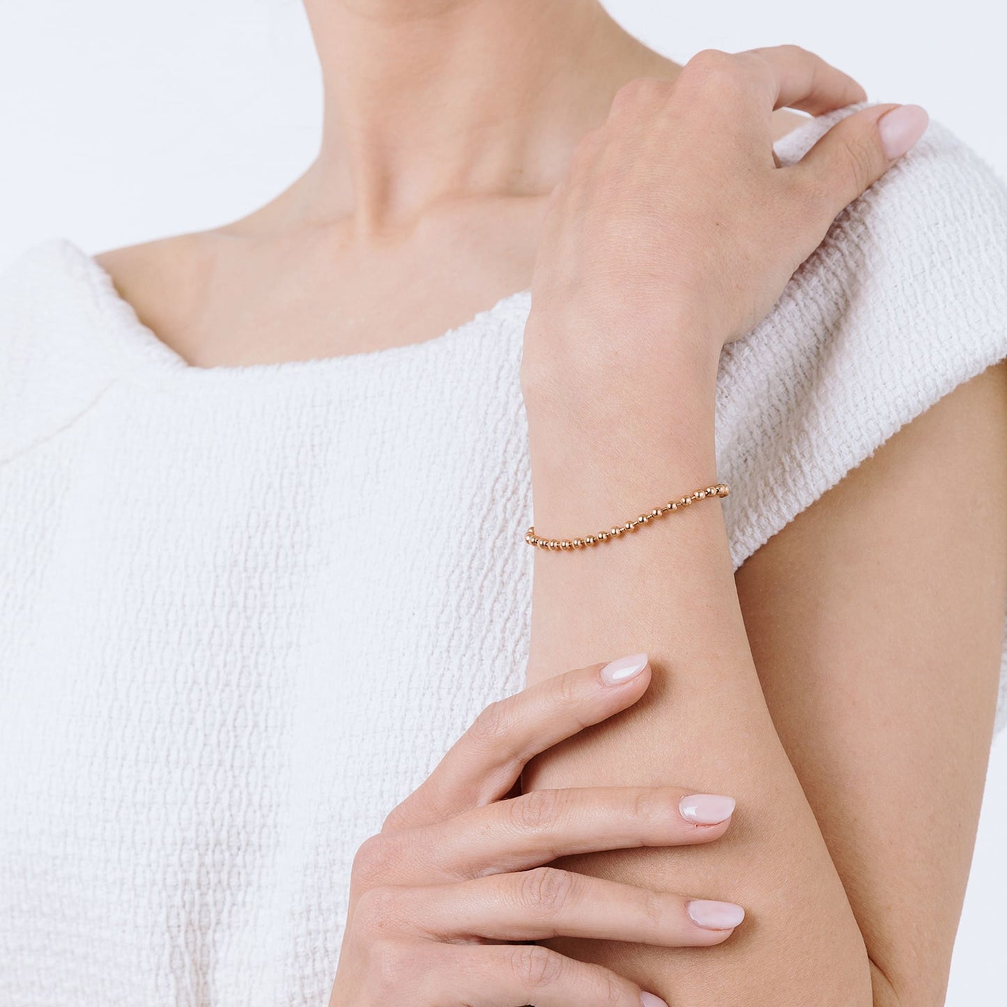 BRACELET POUR FEMME EN ACIER GRENAILLÉ