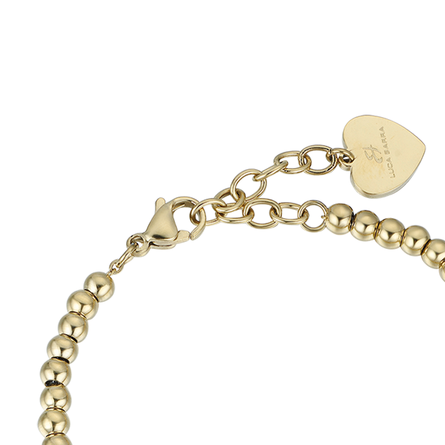 BRACELET FEMME EN ACIER DORÉ IP AVEC ÉTOILE ET CRISTAUX BLANCS