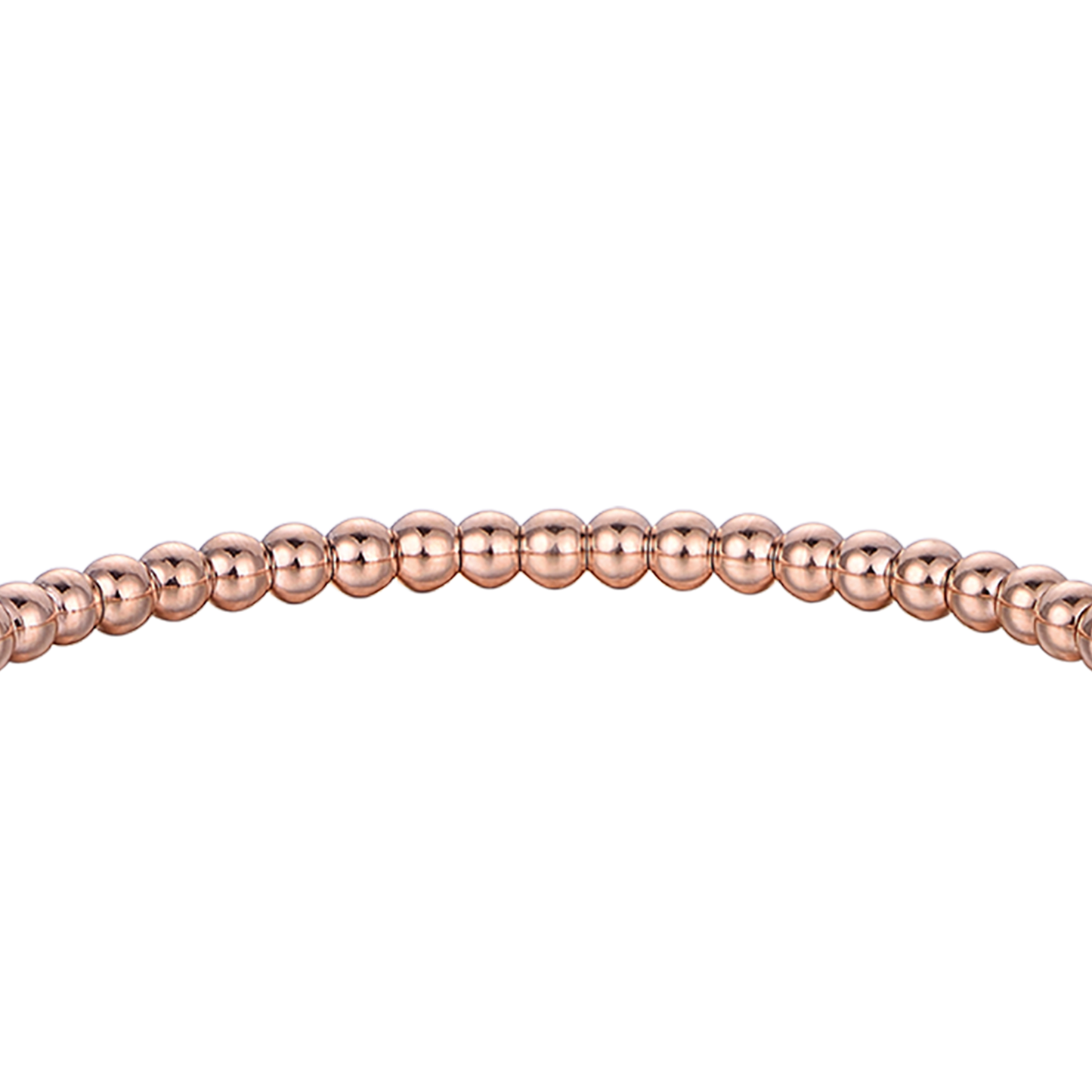 BRACELET ACIER IP ROSE AVEC CRISTAUX BLANCS