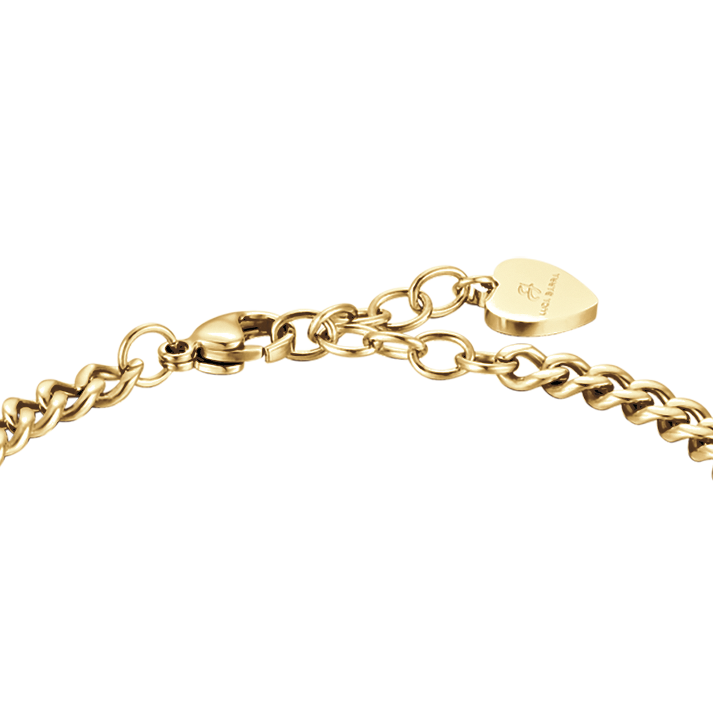 BRACELET FEMME EN ACIER ET OR IP AVEC ÉTOILE PLEINE