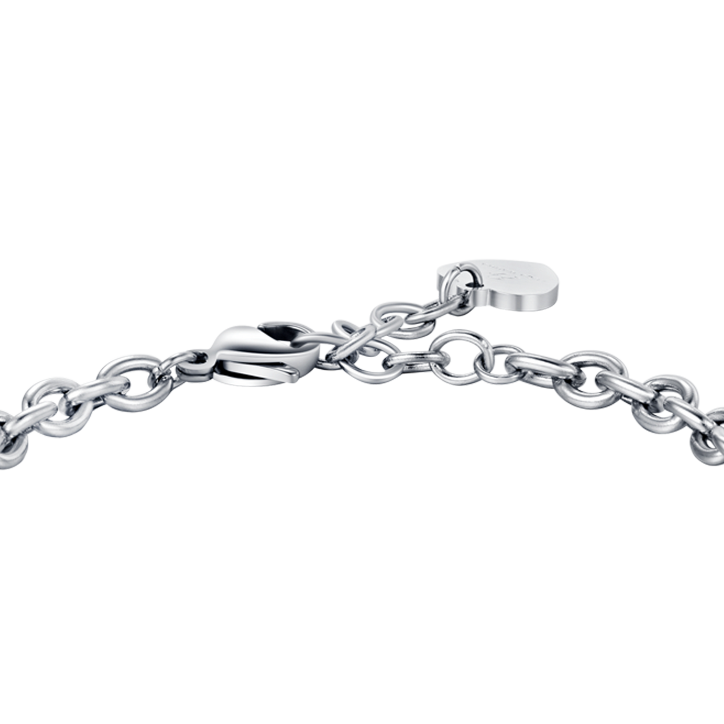BRACELET FEMME EN ACIER AVEC FLEUR DE VIE AVEC CRISTAUX BLANCS