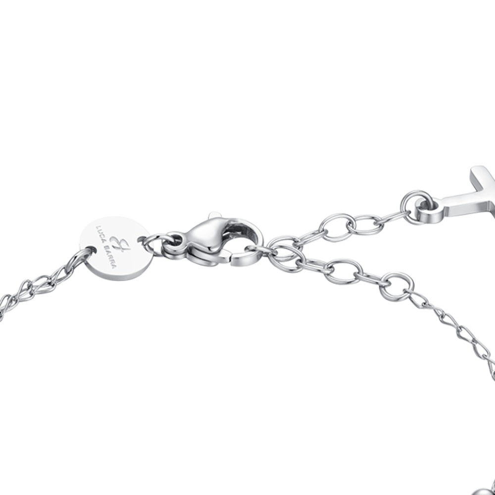 BRACCIALE DONNA ROSARIO IN ACCIAIO