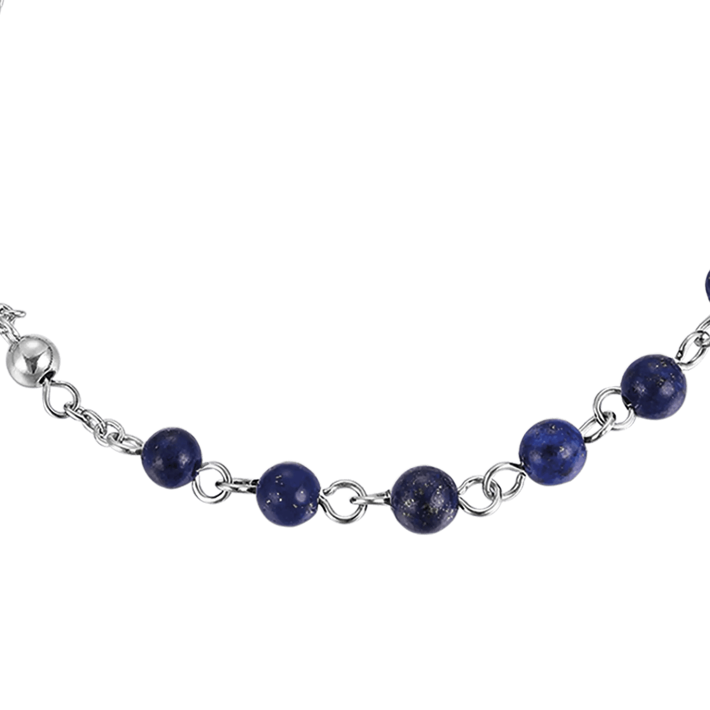 BRACELET ROSAIRE POUR HOMME EN ACIER AVEC PIERRES LAPIS Luca Barra