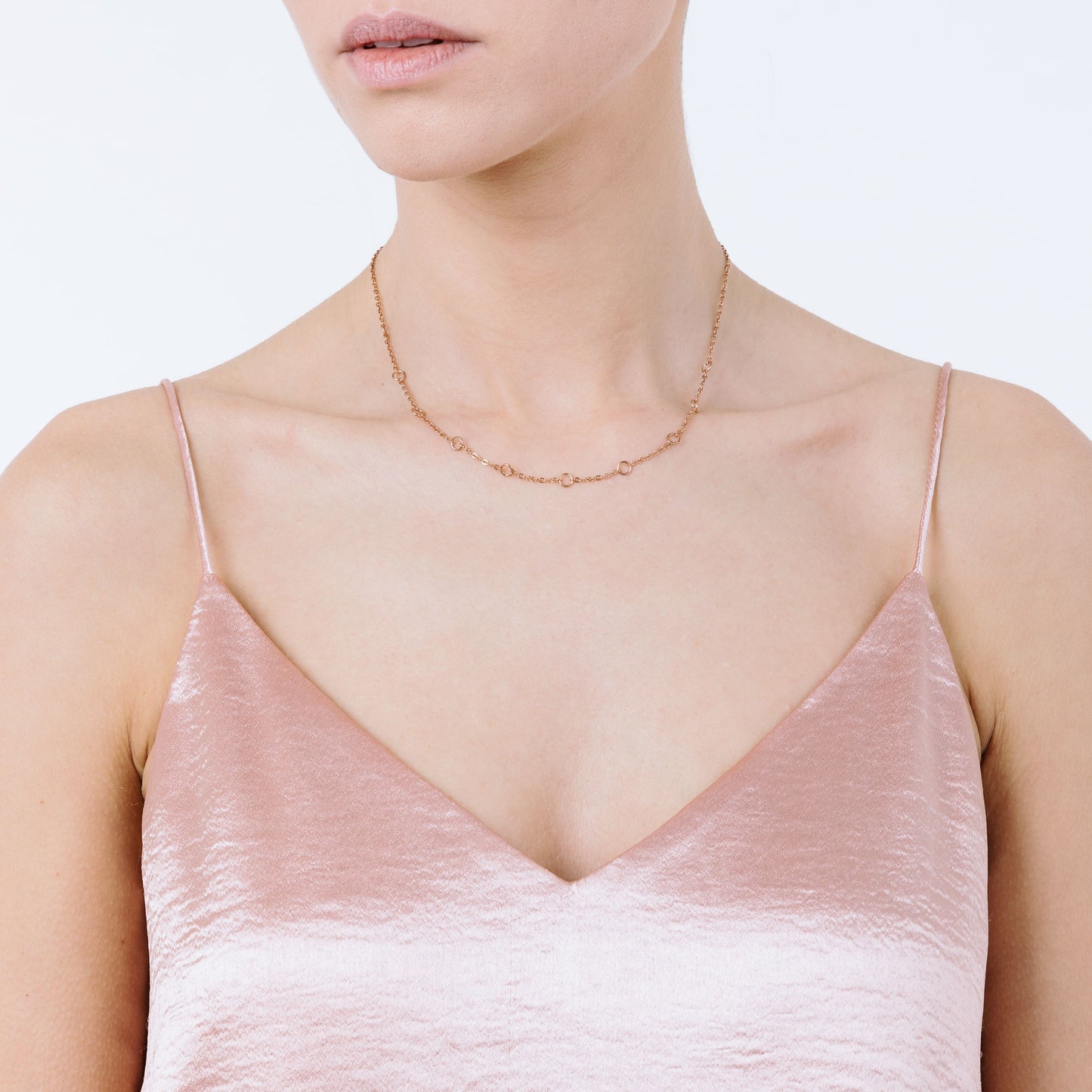 COLLIER ACIER IP ROSE
