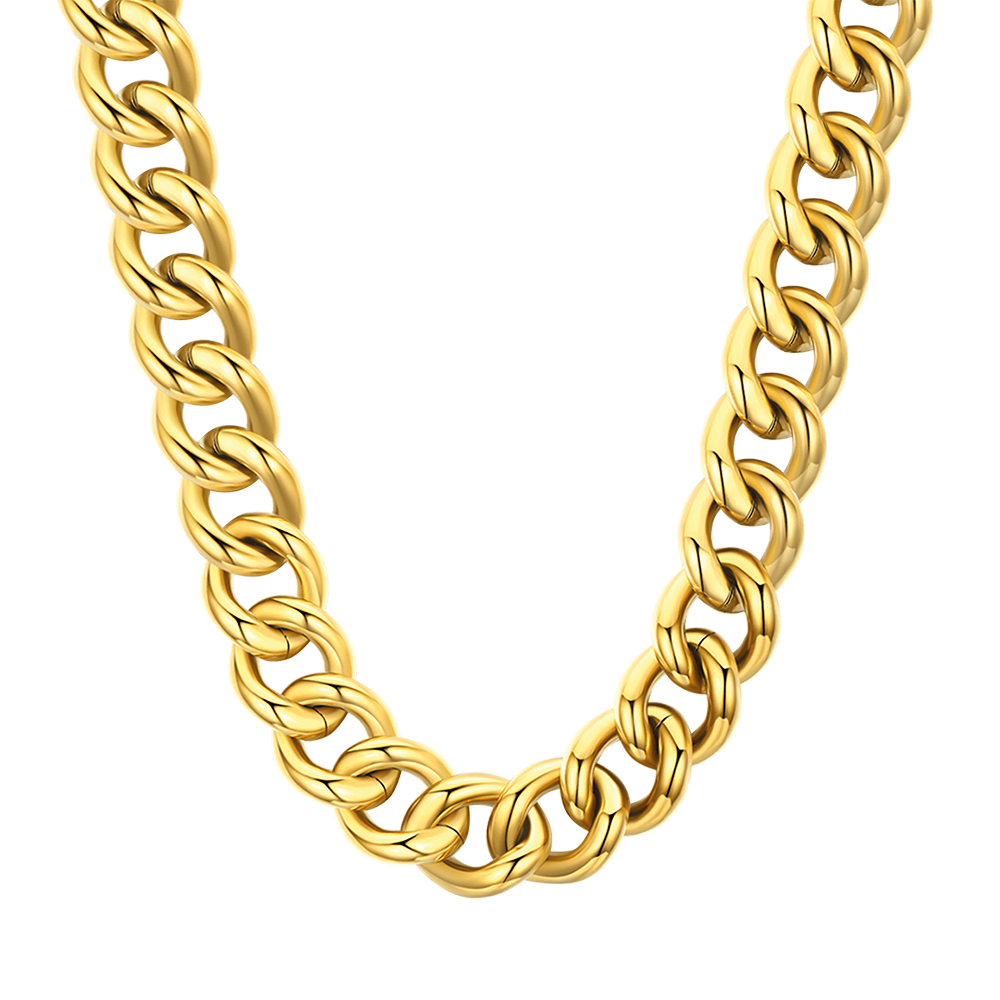 COLLIER EN ACIER POUR FEMMES AVEC CHAÎNETTE