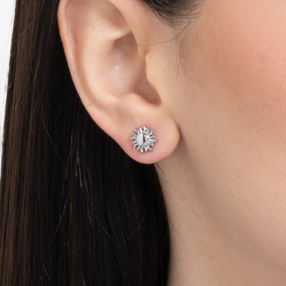 MONO ORECCHINO IN ACCIAIO CON SOLE