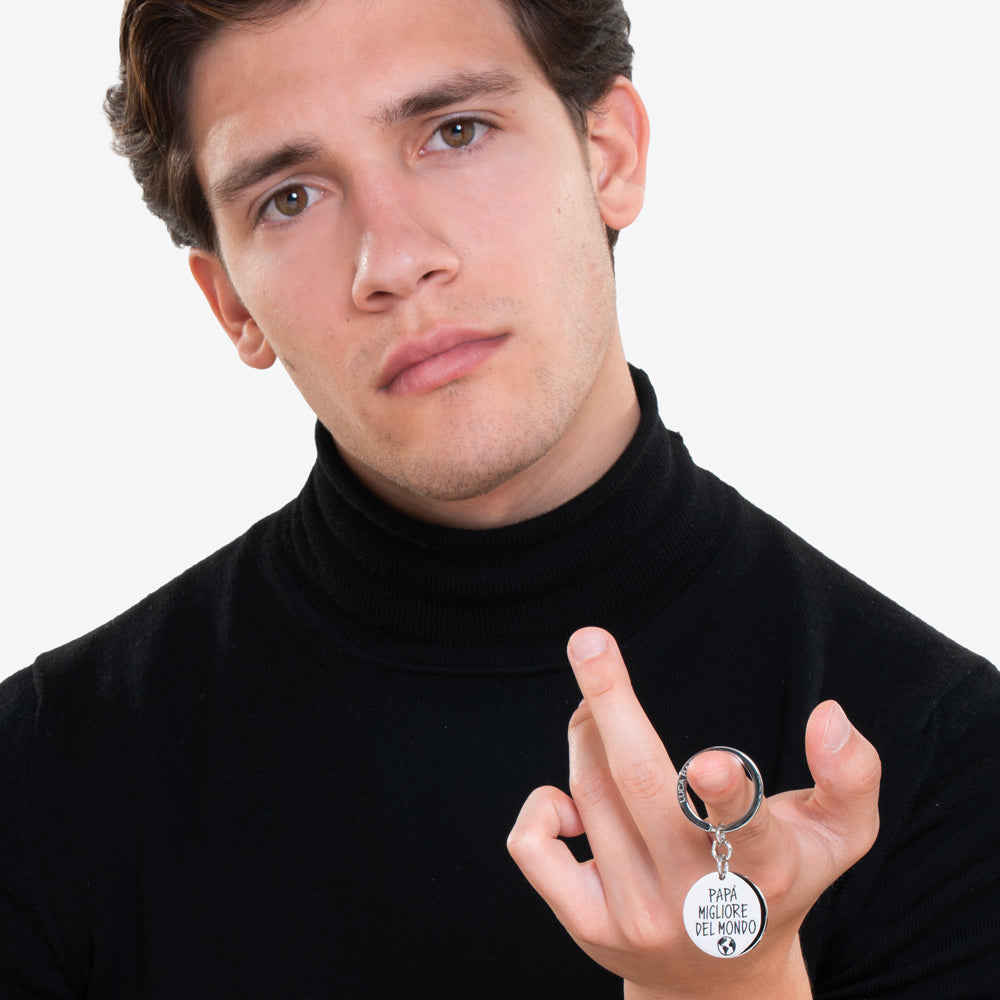 LE MEILLEUR PORTE-CLÉS EN ACIER DE PAPA AU MONDE