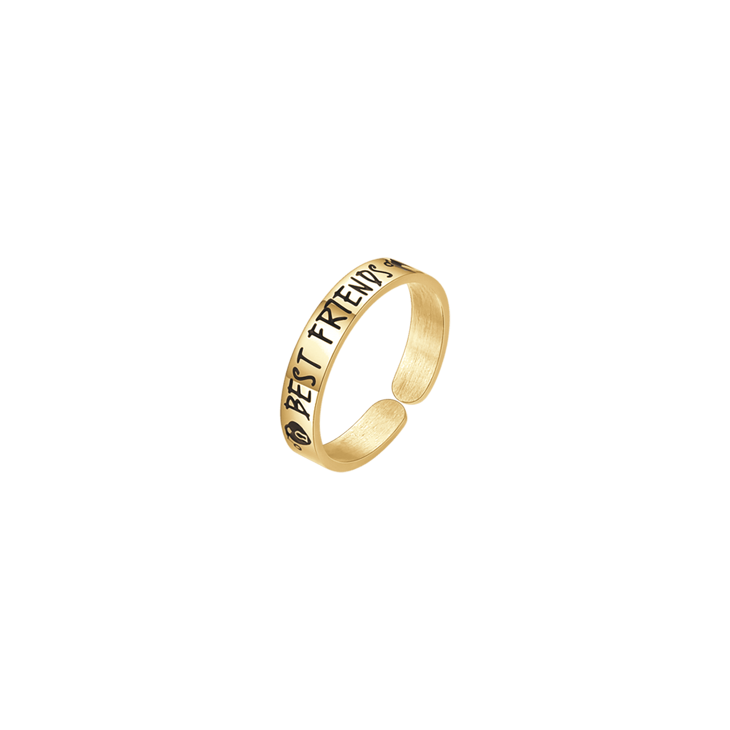 BAGUE POUR FEMME EN ACIER D'OR DES MEILLEURS AMIS Luca Barra