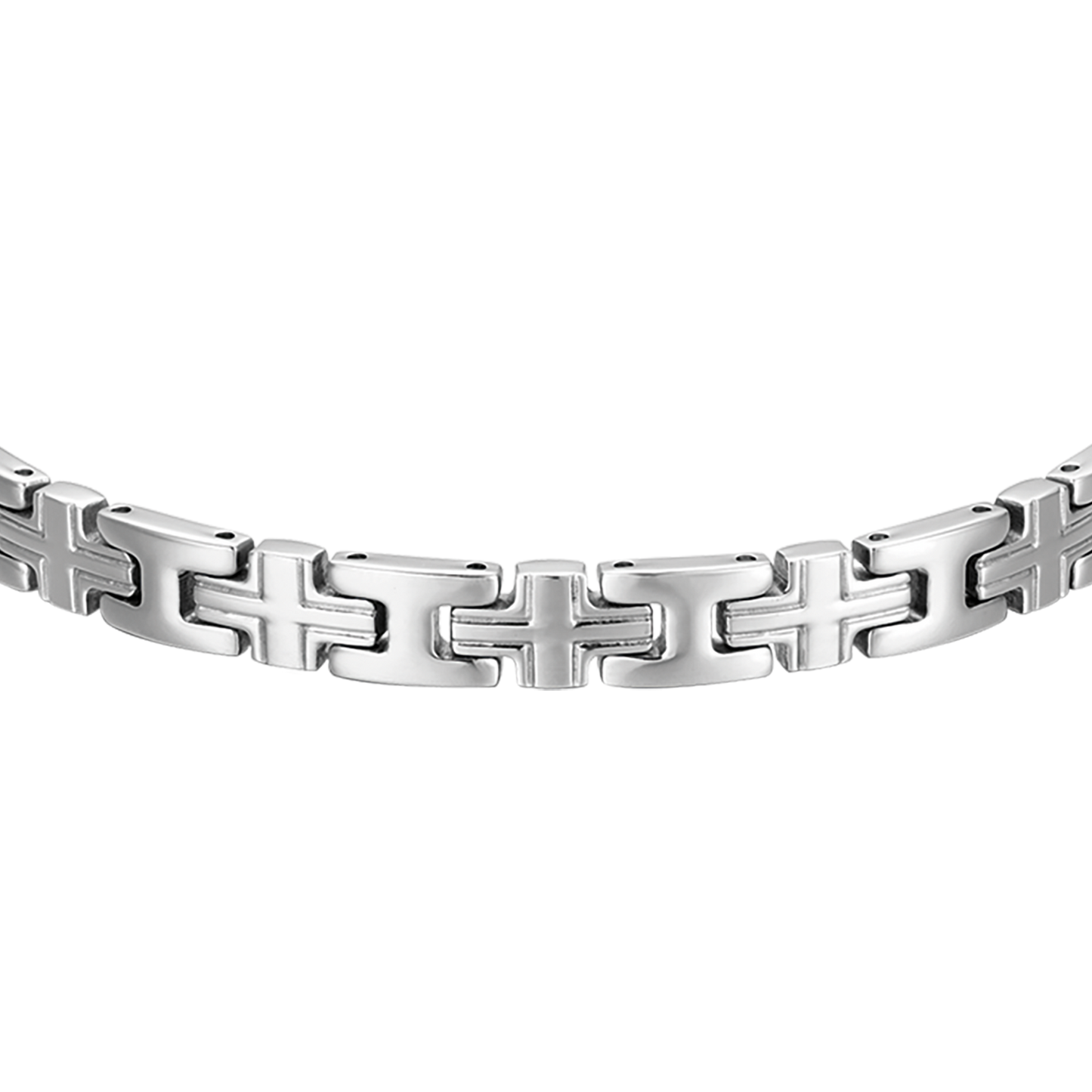 BRACELET ACIER CROISÉ POUR HOMME