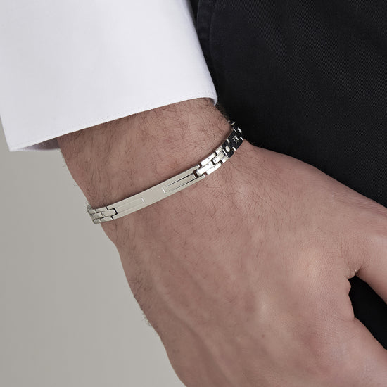 BRACELET POUR HOMME EN ACIER STRETCH MESH Luca Barra