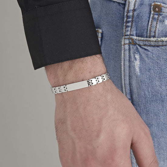 BRACELET POUR HOMMES EN ACIER DE GRANDE TAILLE Luca Barra