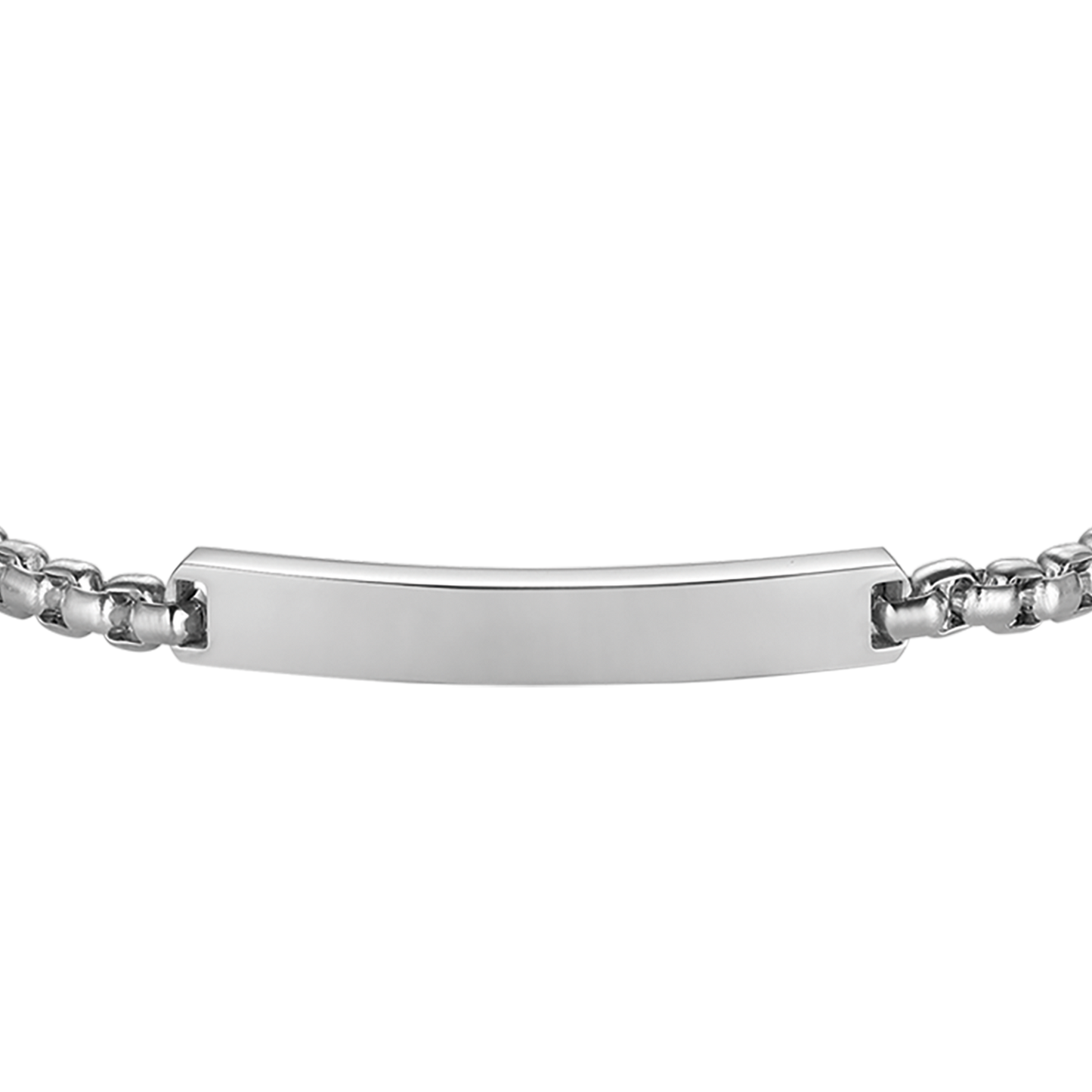 BRACELET POUR HOMME EN ACIER AVEC PLAQUE PERSONNALISABLE