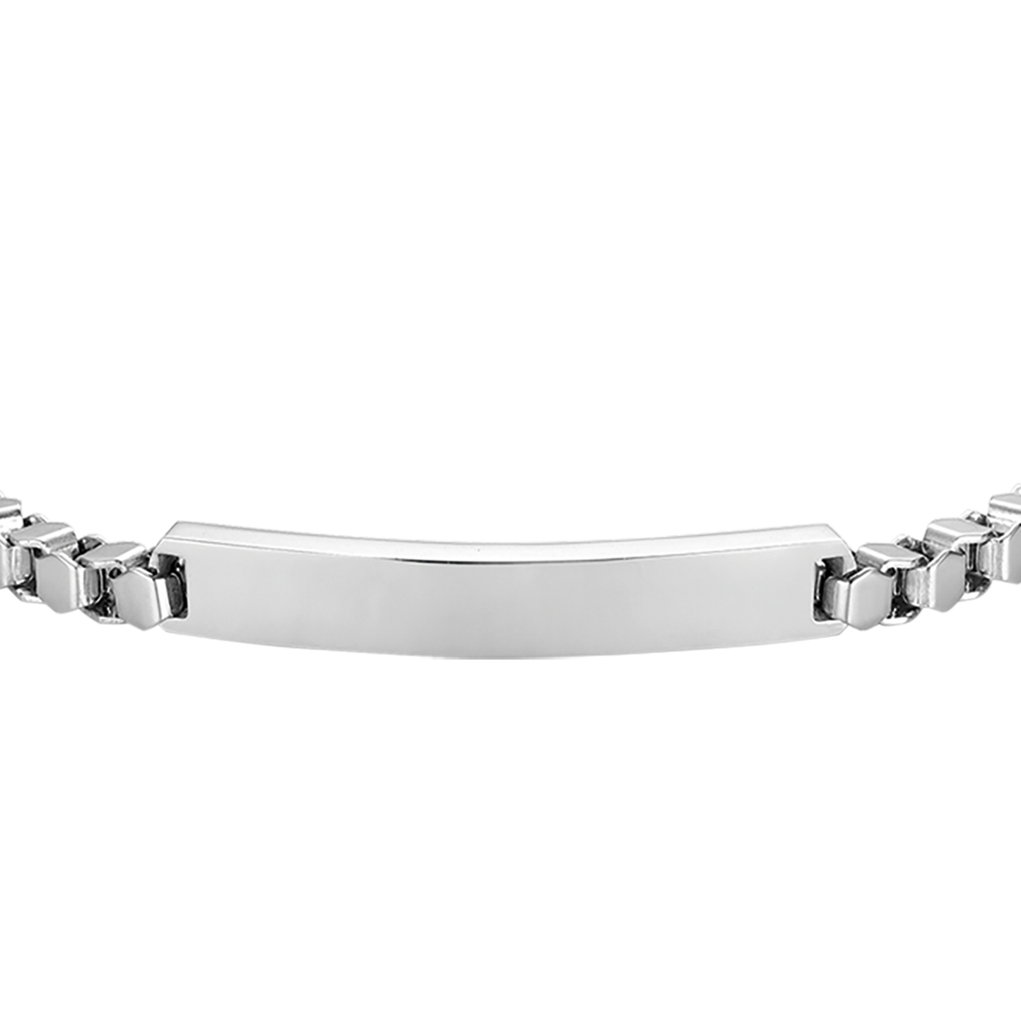 BRACELET POUR HOMME EN ACIER AVEC PLAQUE PERSONNALISABLE