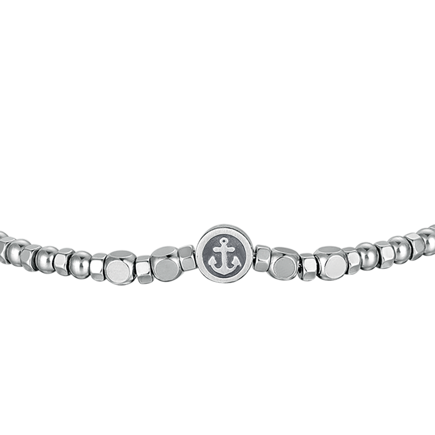 BRACELET POUR HOMME EN ACIER AVEC ÉLÉMENT D'ANCRE