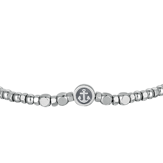 BRACELET POUR HOMME EN ACIER AVEC ÉLÉMENT D'ANCRE