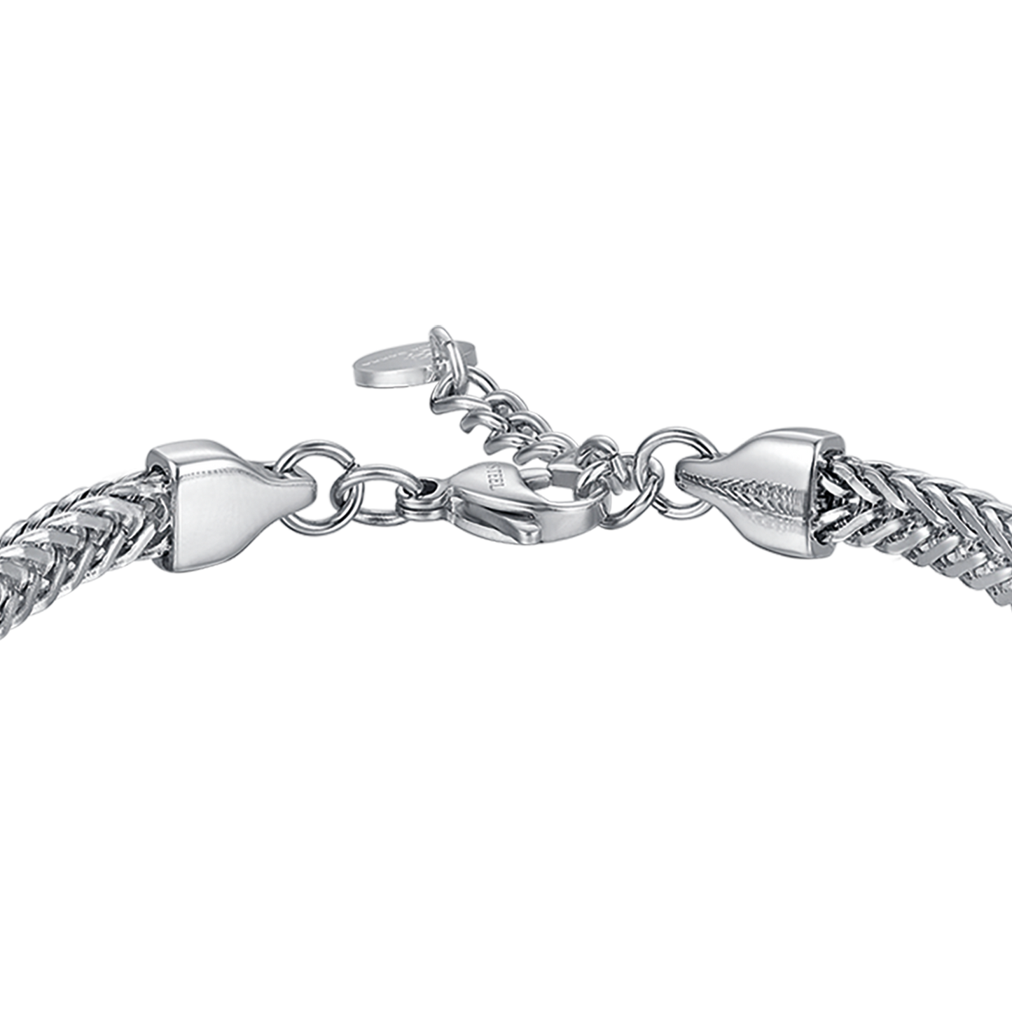 BRACELET HOMME ACIER IP PLAQUE ACIER NOIR AVEC ANCRE