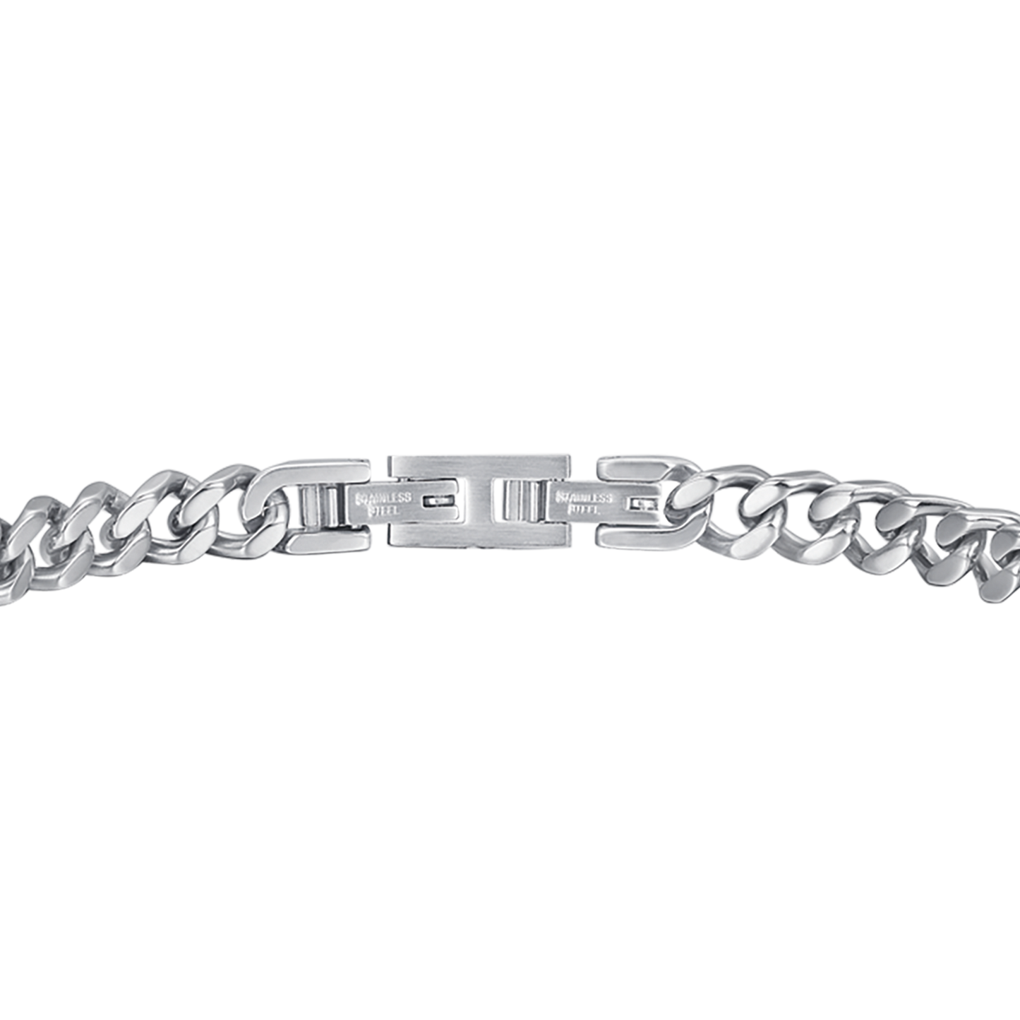 BRACELET ACIER OR IP POUR HOMME AVEC CRISTAUX BLANCS