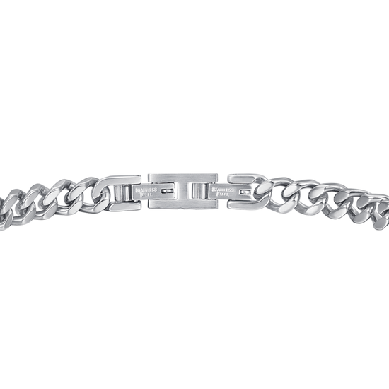 BRACELET ACIER OR IP POUR HOMME AVEC CRISTAUX BLANCS