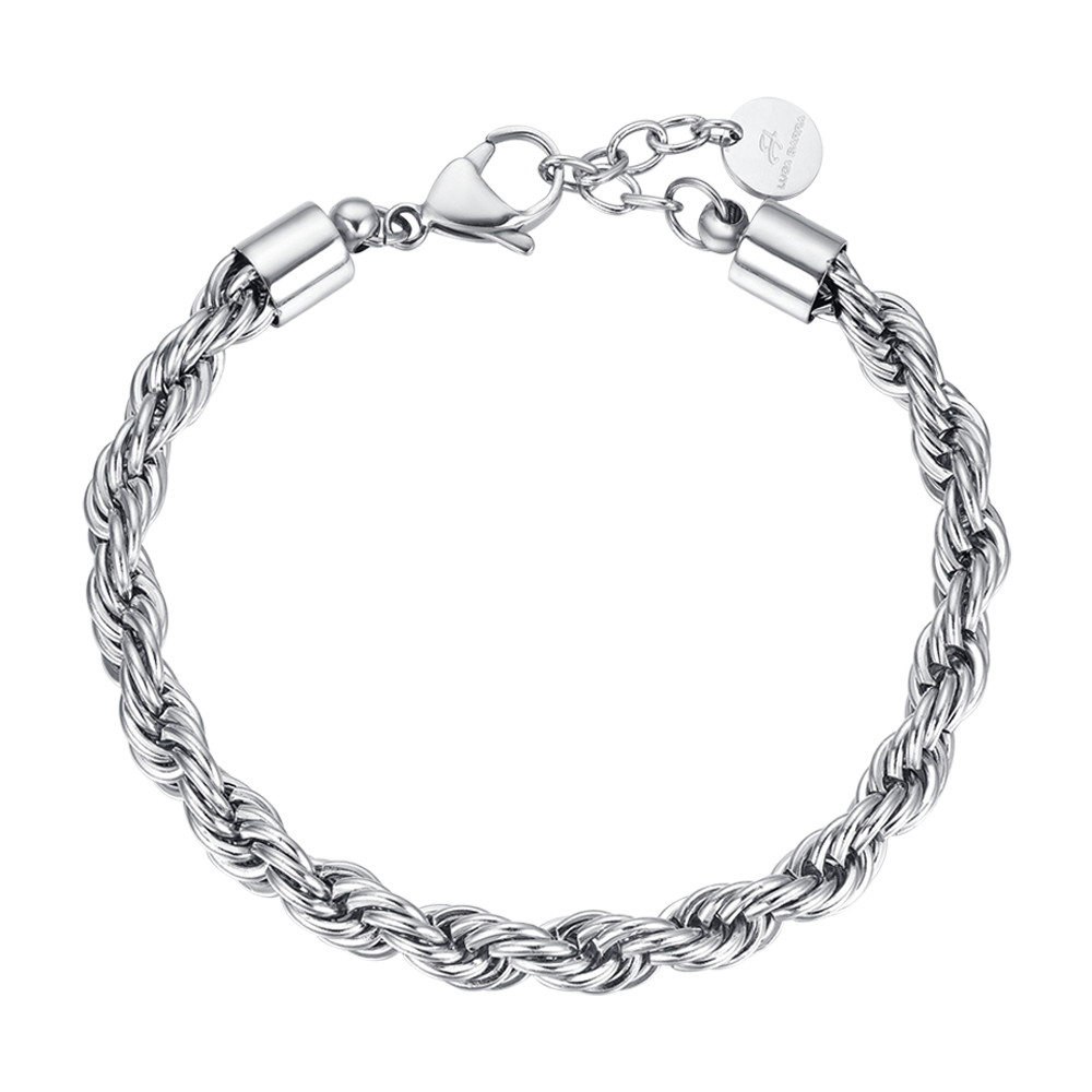 BRACELET POUR HOMME EN ACIER TISSÉ Luca Barra