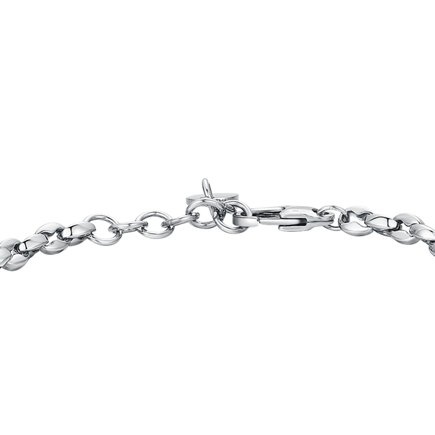 BRACELET HOMME EN ACIER AVEC ANCRE ROSE IP
