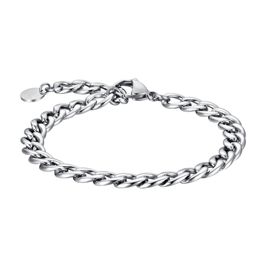 BRACELET HOMME EN ACIER MOULÉ ARGENT Luca Barra