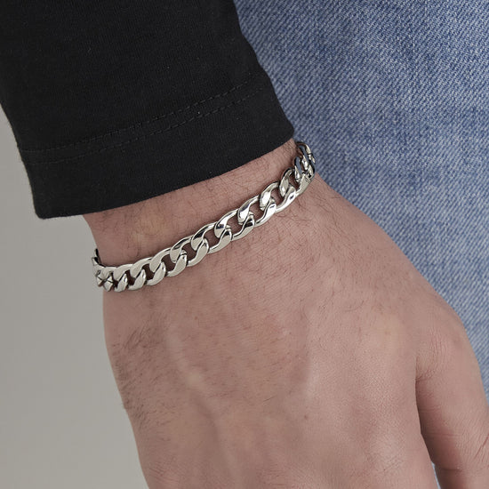 BRACELET POUR HOMME EN MAILLE D'ACIER
