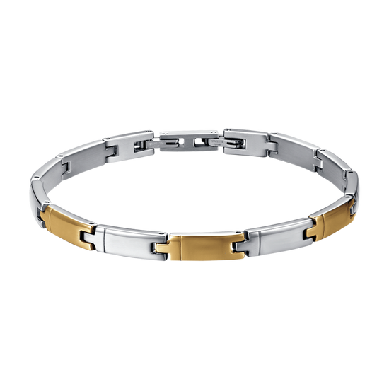 BRACELET POUR HOMMES EN OR ET ACIER IP Luca Barra