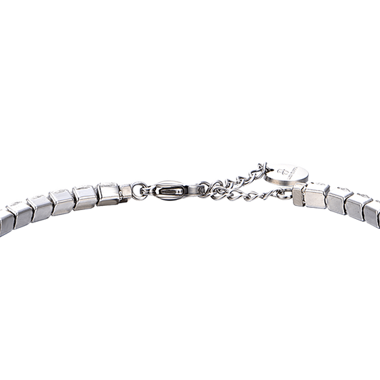 BRACELET TENNIS POUR HOMME EN ACIER AVEC CRISTAUX BLANCS