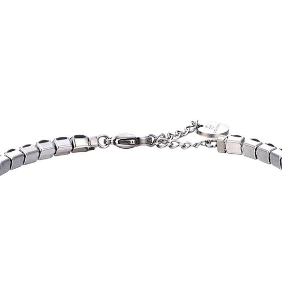 BRACELET TENNIS EN ACIER POUR HOMME AVEC CRISTAUX NOIRS