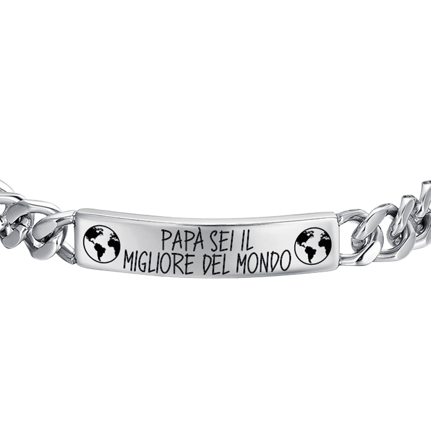 BRACELET HOMME EN ACIER DADDY YOU'RE THE BEST IN THE WORLD