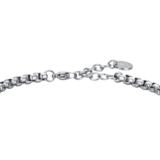 BRACCIALE UOMO IN ACCIAIO PIASTRA IP NERO NESSUN LIMITE AI TUOI SOGNI