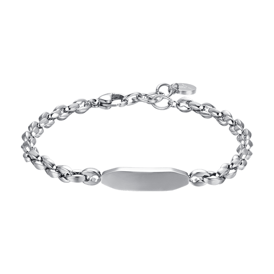 BRACELET HOMME EN ACIER AVEC ÉLÉMENT