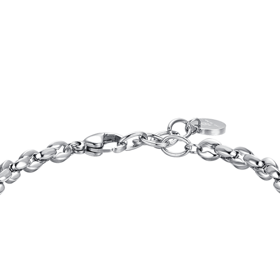 BRACELET HOMME EN ACIER AVEC ÉLÉMENT
