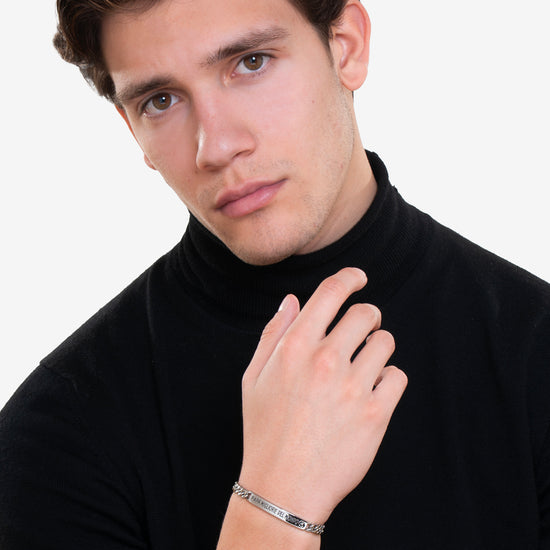 BRACELET HOMME EN ACIER MEILLEUR PAPA DU MONDE