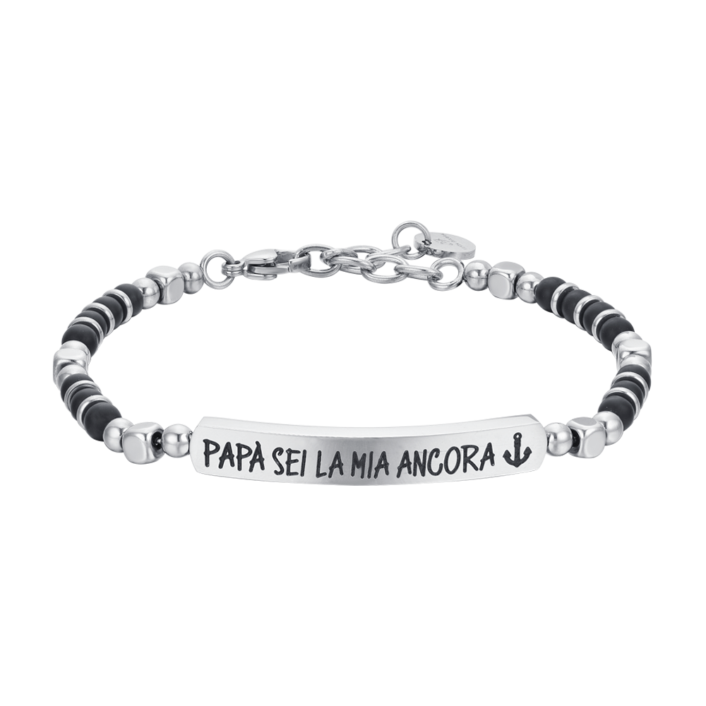 BRACELET HOMME EN ACIER DADDY YOU ARE MY ANCHOR