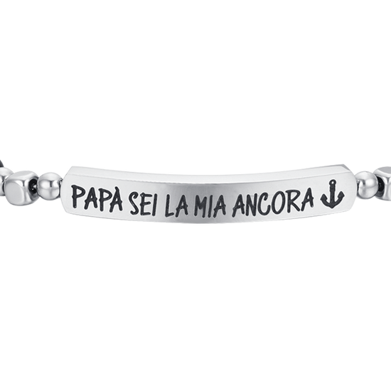 BRACELET HOMME EN ACIER DADDY YOU ARE MY ANCHOR