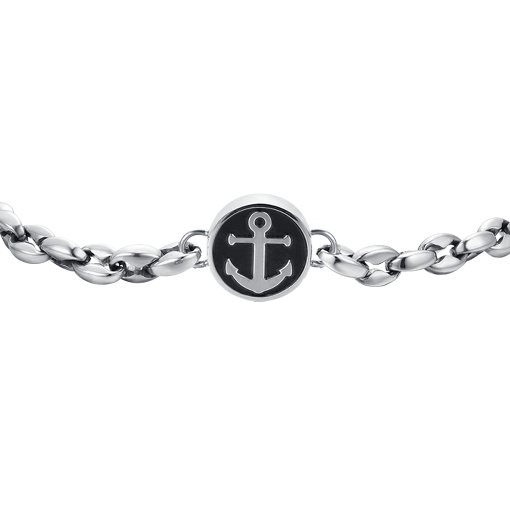BRACELET POUR HOMME EN ACIER AVEC ANCRE