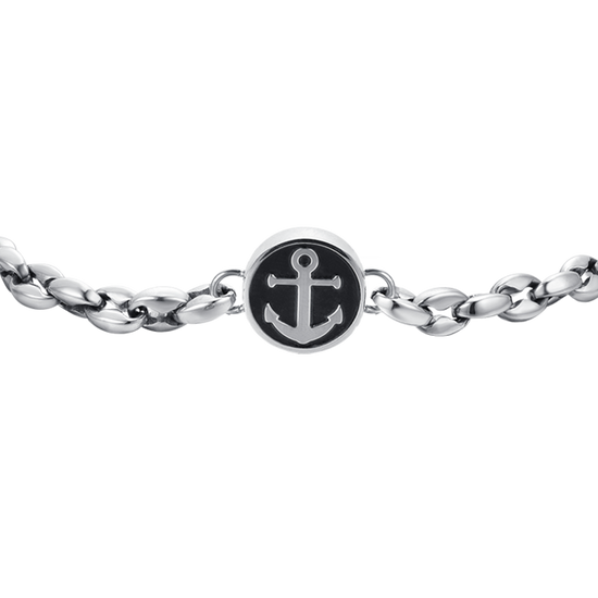 BRACELET POUR HOMME EN ACIER AVEC ANCRE