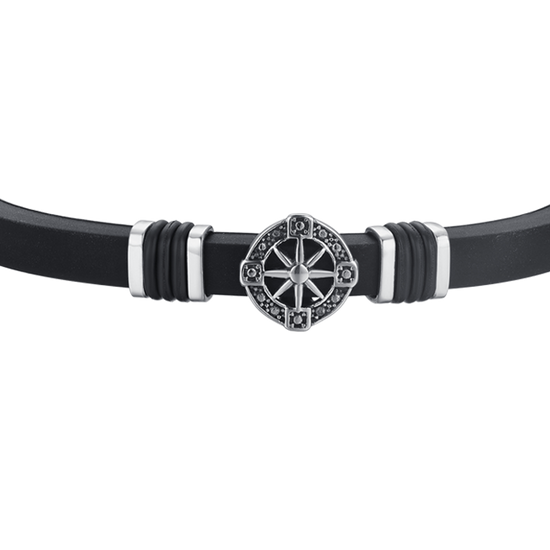 BRACELET SILICONE ROSE DES VENTS POUR HOMME