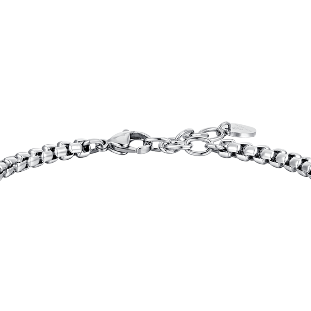 BRACELET EN ACIER POUR HOMMES ÉLÉMENTS CENTRAUX