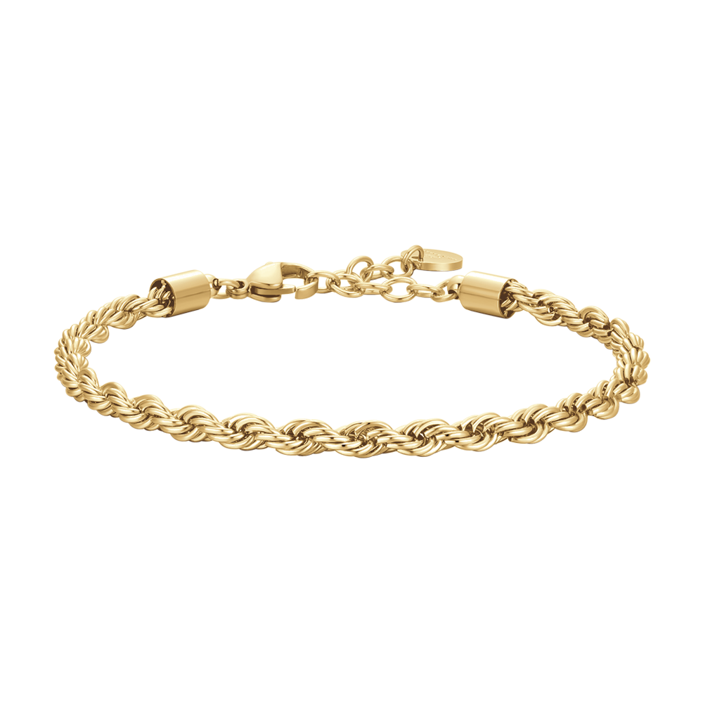 BRACELET ACIER OR IP POUR HOMMES