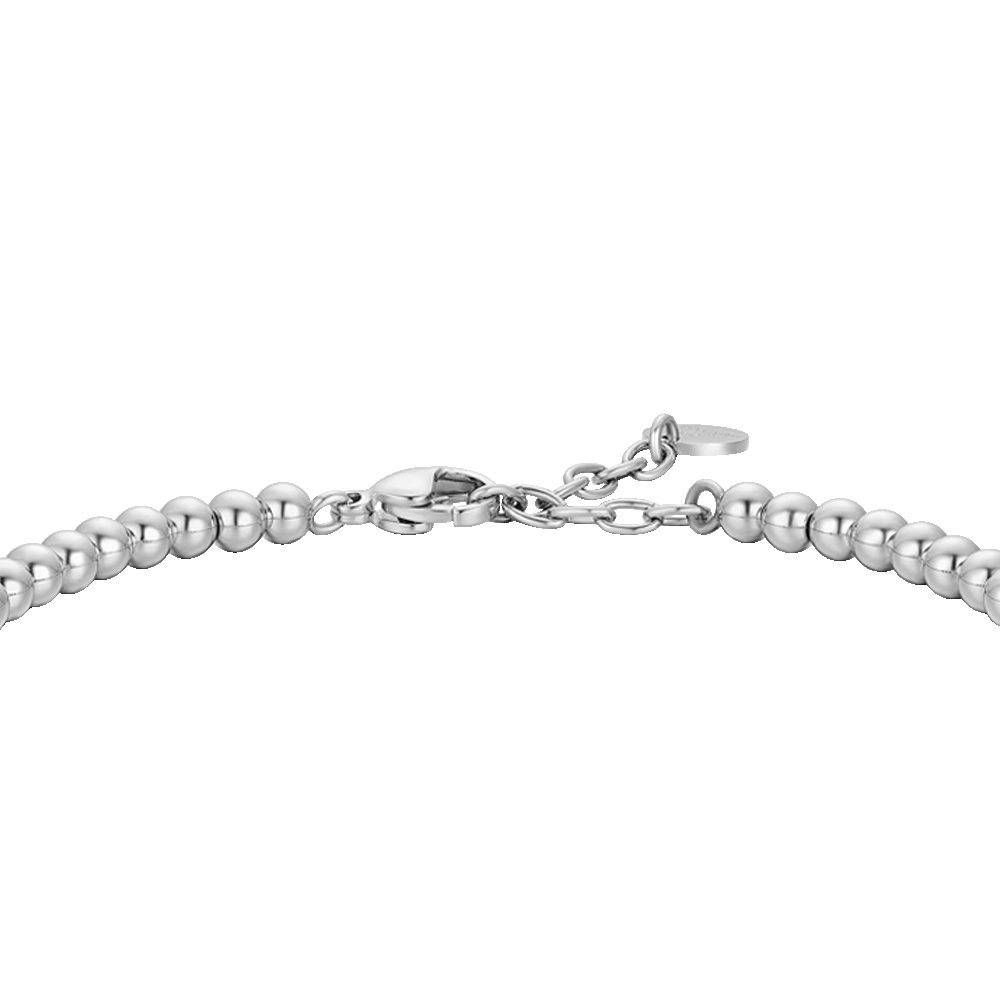 BRACCIALE UOMO IN ACCIAIO CON ELEMENTI IN EMATITE GRIGIA