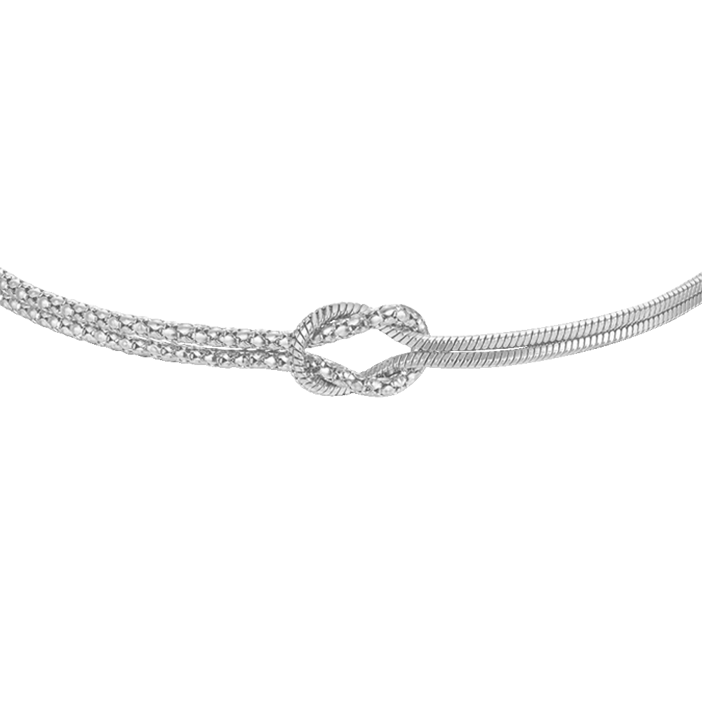 BRACCIALE UOMO IN ACCIAIO CON NODO