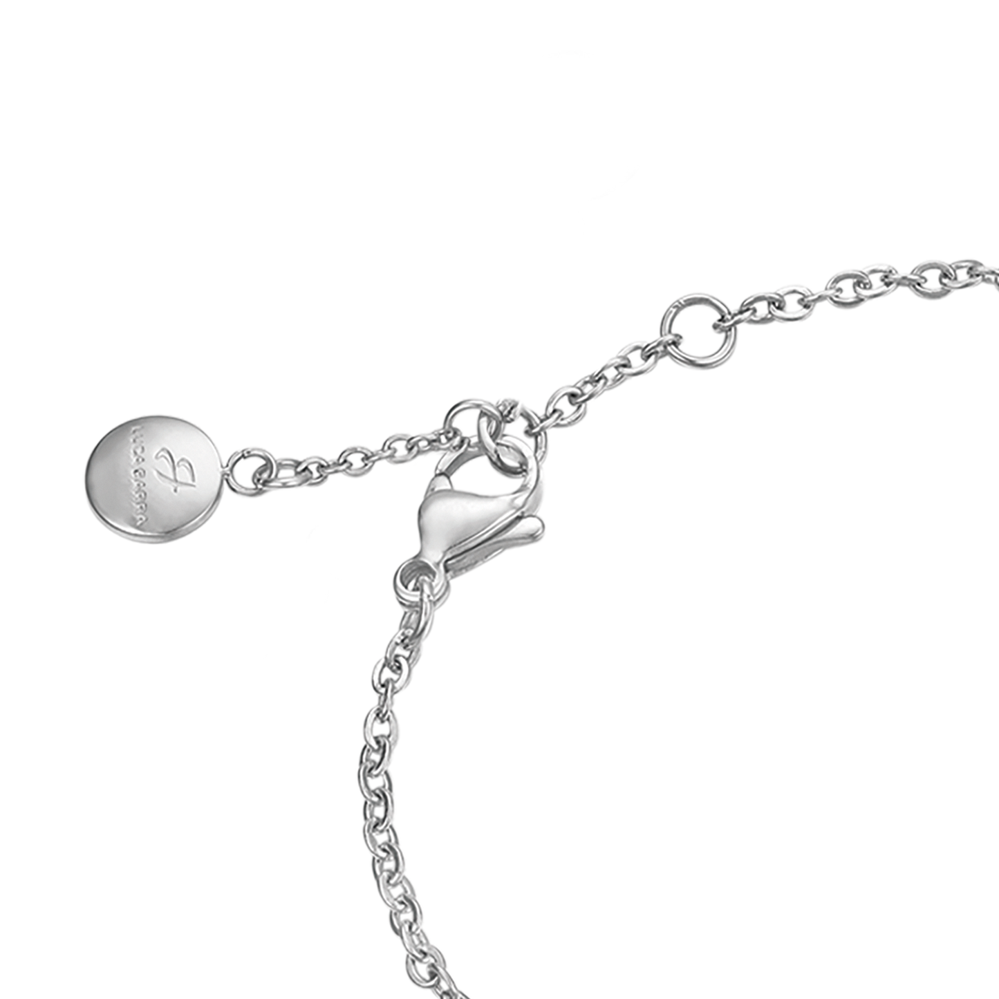 BRACELET POUR FEMME EN ACIER INOXYDABLE AVEC SERRURE ET CRISTAUX BLANCS Luca Barra