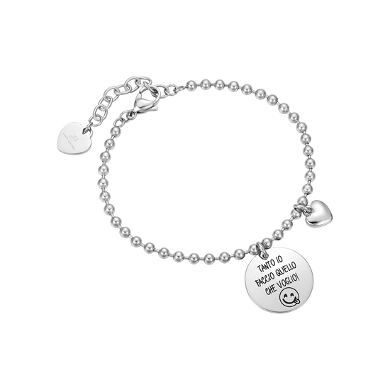 BRACELET AVEC ÉCRITURE "JE FAIS CE QUE JE VEUX" Luca Barra