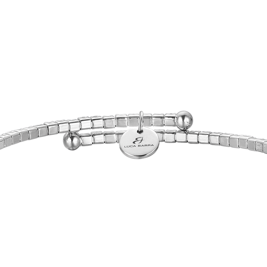 BRACELET EN MÉTAL AVEC CRISTAUX ROSE FONCÉ